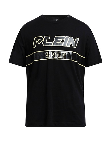 PLEIN SPORT T-shirt Black 95% Cotton, 5% Elastane