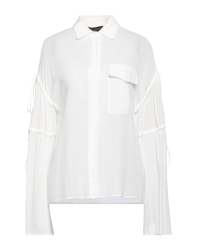 TRUSSARDI Camicie e bluse tinta unita Bianco 100% Viscosa