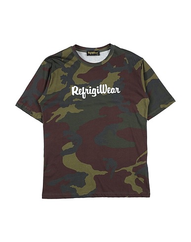 REFRIGIWEAR T-shirt Verde militare 100% Cotone