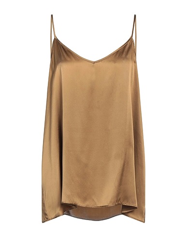 EMMA & GAIA Camisole Khaki 100% Silk