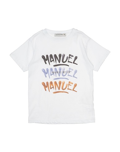 MANUEL RITZ T-shirt White 100% Cotton
