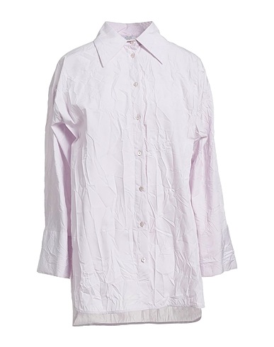 PESERICO Solid color shirts & blouses Lilac 60% Cotton, 40% Polyester