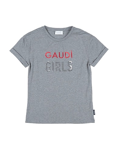 GAUDÌ T-shirt Grey 95% Cotton, 5% Elastane