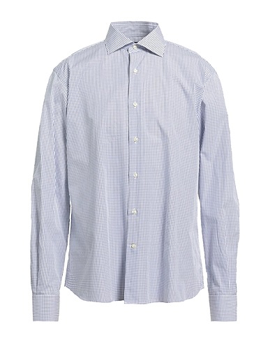 ANGELO NARDELLI Checked shirt Blue 100% Cotton