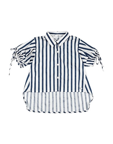 BYBLOS Patterned shirts & blouses Midnight blue 65% Cotton, 32% Polyamide, 3% Elastane