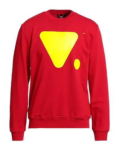 VALVOLA. Sweatshirt Rot 100% Baumwolle