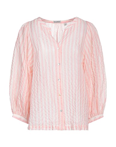 CAMICETTASNOB Striped shirt Light pink 99% Cotton, 1% Elastane