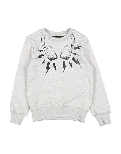 NEIL BARRETT Felpa Grigio chiaro 100% Cotone