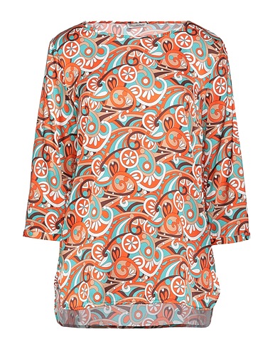 CAMICETTASNOB Top Orange 59% Viscose, 33% Silk, 8% Elastane