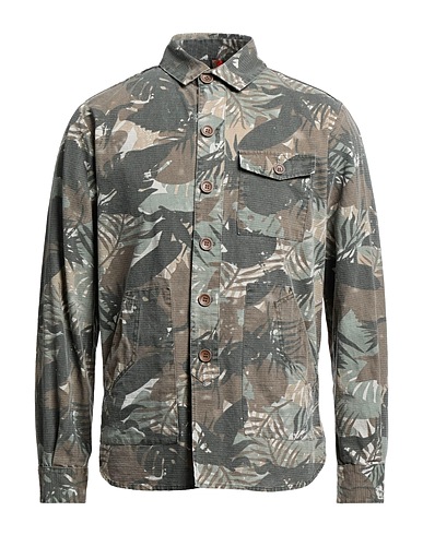 SEINSE Patterned shirt Khaki 100% Cotton