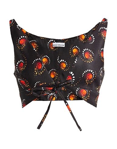 RABANNE Top Black 80% Polyester, 10% Acrylic, 10% Wool