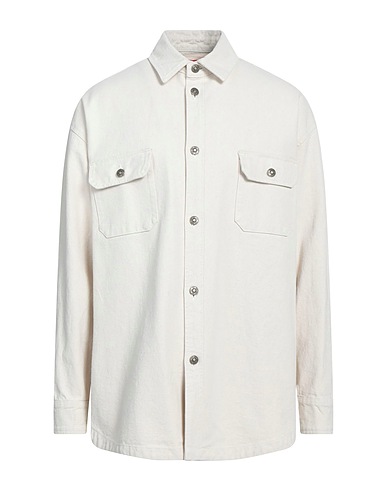 424 FOURTWOFOUR Denim shirt Ivory 100% Cotton