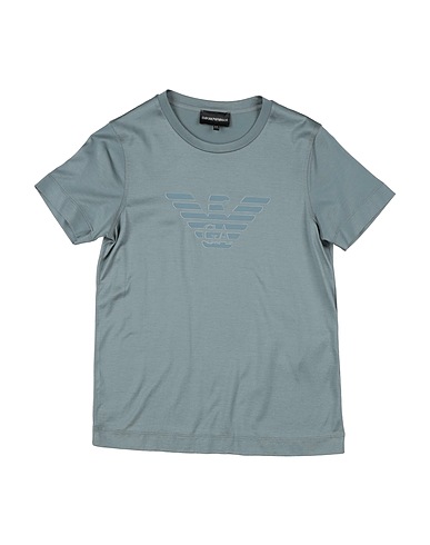 EMPORIO ARMANI T-shirt Sage green 70% Lyocell, 30% Cotton