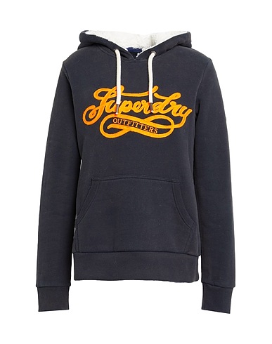 SUPERDRY Hooded track jacket  Midnight blue 74% Cotton, 26% Polyester