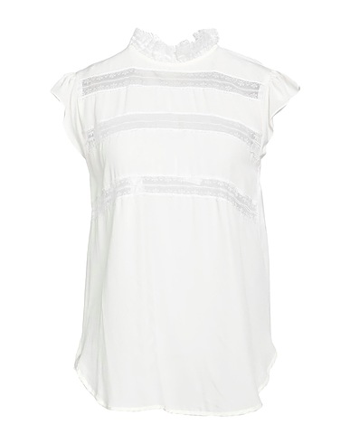 SANDRO Silk top Ivory 100% Silk, Polyester