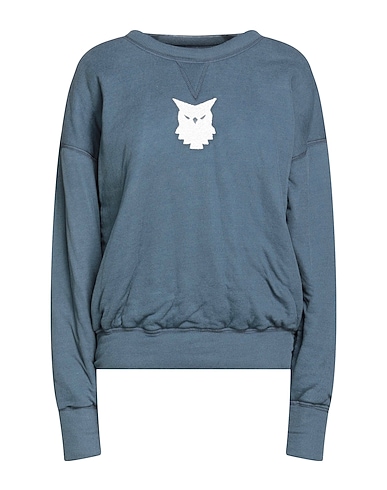 MAISON MARGIELA Sweatshirt Slate blue 70% Cotton, 30% Silk