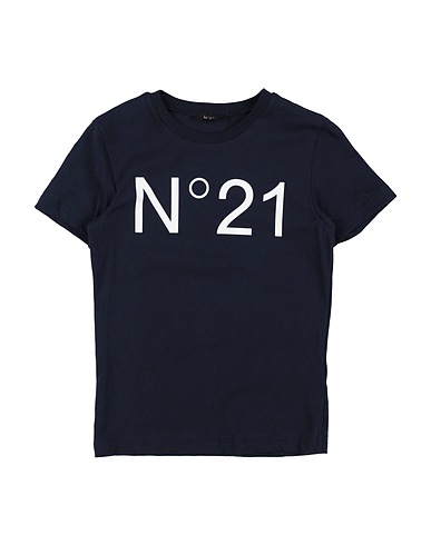 N°21 T-shirt Navy blue 100% Cotton