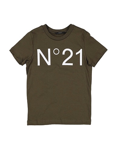 N°21 T-shirt Military green 100% Cotton
