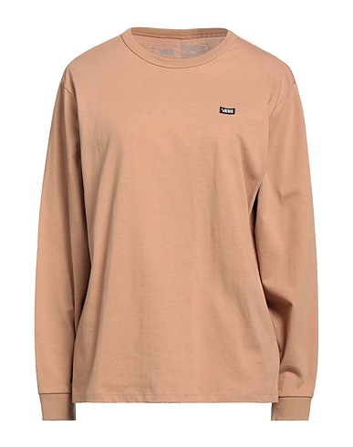 VANS T-shirt Camel 100% Cotton
