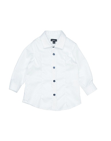 BABY A. Patterned shirt White 100% Cotton