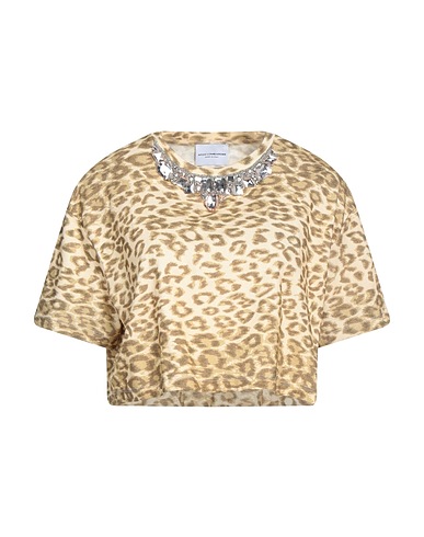 ATOS LOMBARDINI Crop top Sand 100% Cotton