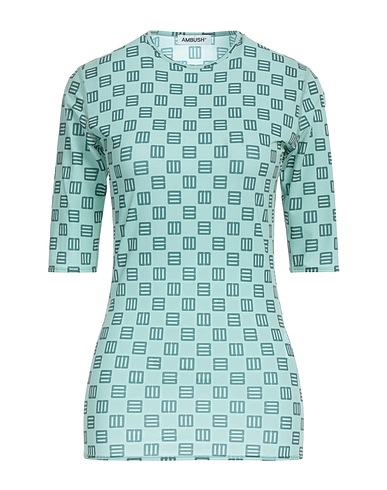 AMBUSH T-shirt Sage green 61% Polyamide, 39% Elastane