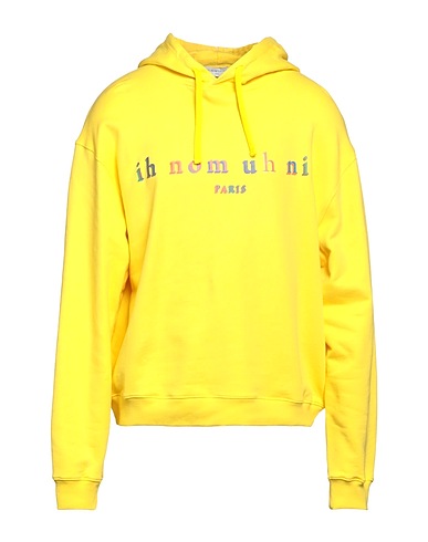 IH NOM UH NIT Felpa Giallo 100% Cotone, Elastan