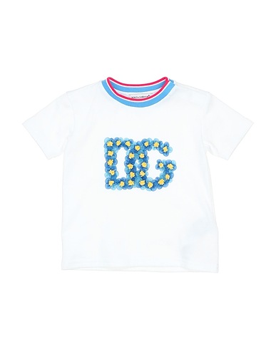DOLCE&GABBANA T-shirt White 100% Cotton, Silk, Elastane