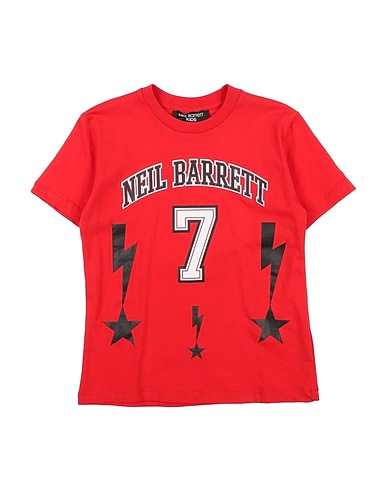 NEIL BARRETT T-shirt Rosso 100% Cotone