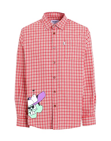 BUTTER GOODS Checked shirt BUG OUT PLAID SHIRT
 Red 100% Cotton