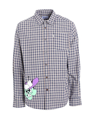 BUTTER GOODS Checked shirt BUG OUT PLAID SHIRT
 Blue 100% Cotton
