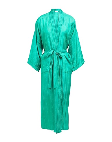 THE ROSE IBIZA Full-length jacket Emerald green 100% Silk