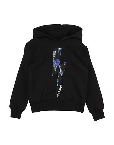 NEIL BARRETT Hooded sweatshirt Black 100% Cotton
