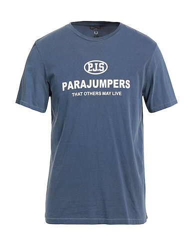 PARAJUMPERS T-shirt Slate blue 100% Cotton