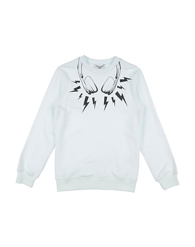 NEIL BARRETT Felpa Bianco 100% Cotone