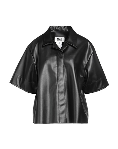 MM6 MAISON MARGIELA Solid colour shirts & blouses Black 100% Polyester