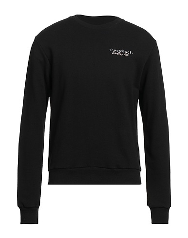 THROWBACK. Sweatshirt Black 100% Cotton