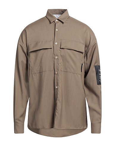 LOW BRAND Shirts Khaki 100% Virgin Wool