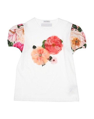 DOLCE&GABBANA T-shirt White 100% Cotton, Silk, Polyester, Glass