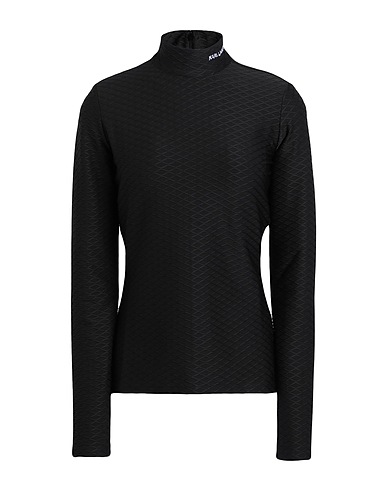 KARL LAGERFELD T-shirt L-SLV TEXTURE MOCKNECK TOP
 Nero 88% Poliestere, 12% Elastan
