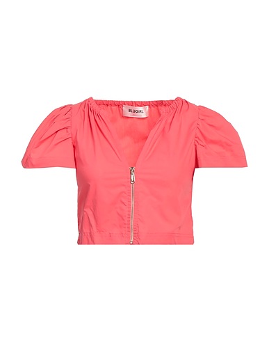 BLUGIRL Solid color shirts & blouses Coral 100% Cotton