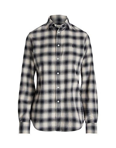 POLO RALPH LAUREN Checked shirt Black 100% Cotton