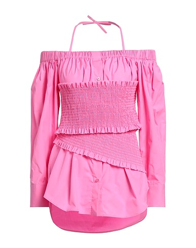MSGM Solid colour shirts & blouses Pink 100% Cotton