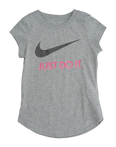 NIKE T-shirt Light grey 60% Cotton, 40% Polyester