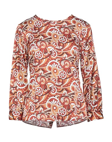 CAMICETTASNOB Top Rostrot 59% Viskose, 33% Seide, 8% Elastan