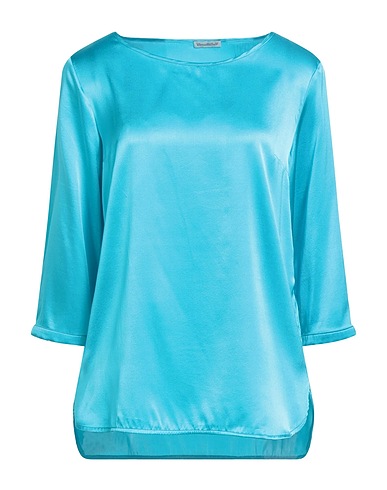 CAMICETTASNOB Top Azure 94% Silk, 6% Elastane