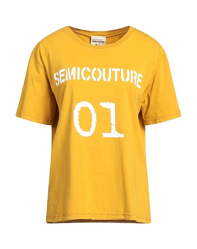 SEMICOUTURE Ｔシャツ マリーゴールド コットン 100%