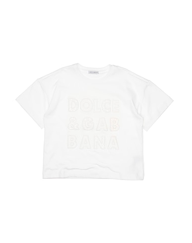 DOLCE&GABBANA T-shirt Blanc 100% Coton, Viscose, Polyamide, Polyester