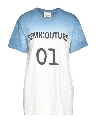 SEMICOUTURE T-shirt Avio 100% Cotone