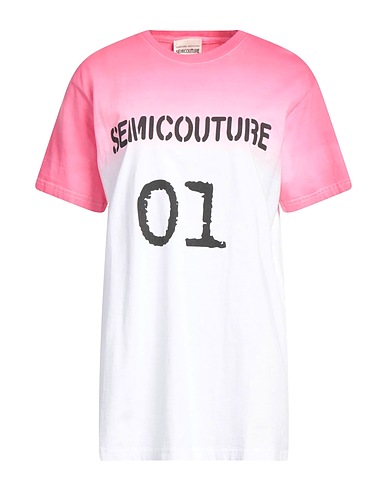 SEMICOUTURE T-shirt Pink 100% Cotton